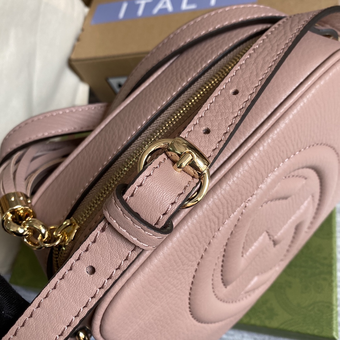 Gucci Soho Small Leather Disco Bag Shoulder Bag Light Pink